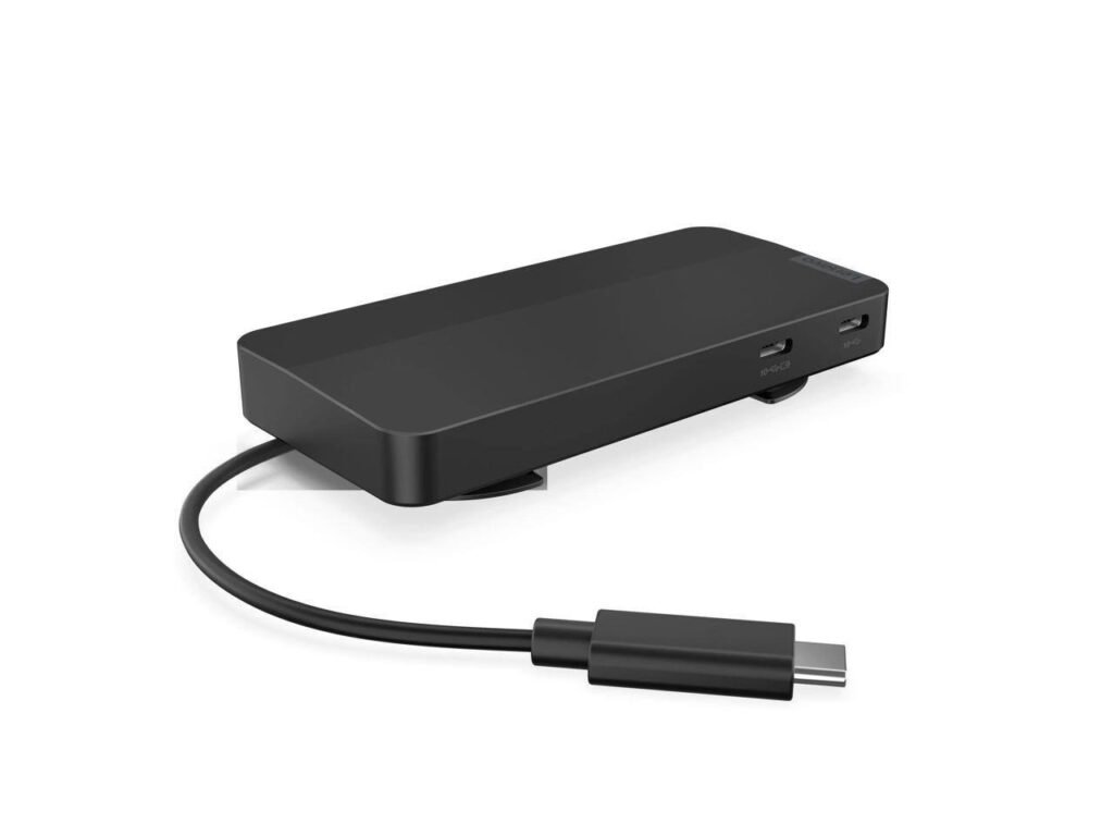 Lenovo USB-C Dual Display Travel Dock with 100W Adapter_UK